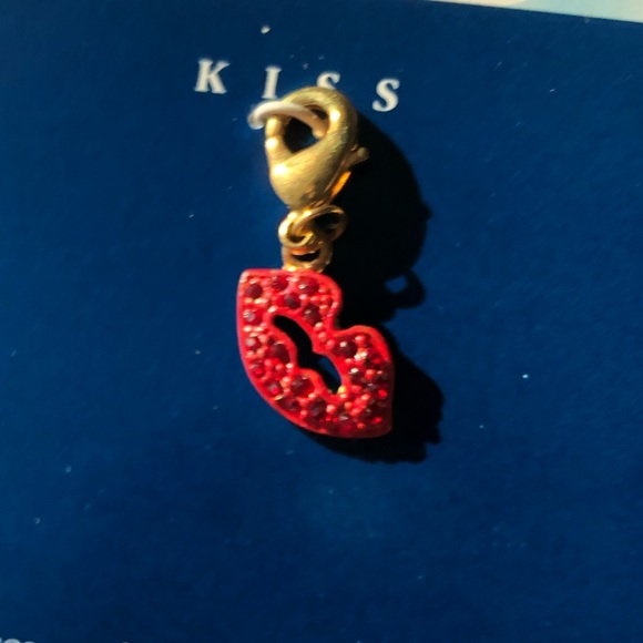 Pure Allure Crystal Collection Kiss & Lipstick Jewelry Charms NWT - Picture 2 of 4